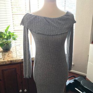 "Heart&Hips" beautiful gray Long Sleeve Dress